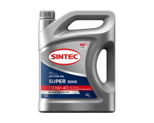 Масло моторное Sintec Супер 3000  10w40 SG/CD п/с  4л