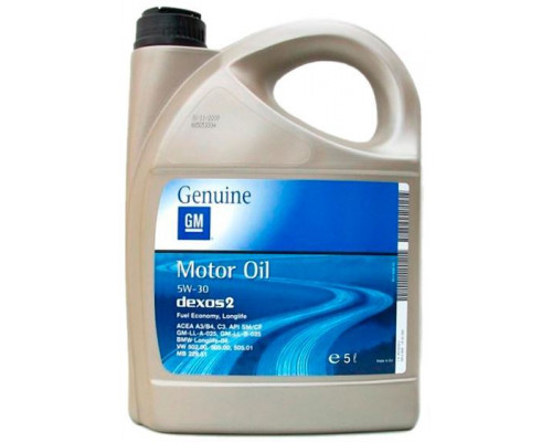 Масло моторное General Motors Dexos 2  5w30  5л. синт.