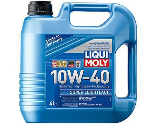 Масло моторное  LiquiMoly   10w40  п/с 4л. LM  Super Lichtlauf (1916)