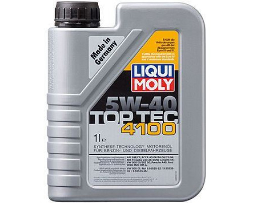 Масло моторное LiquiMoly 5w40 синт 1л. TopTec 4100  (7500)