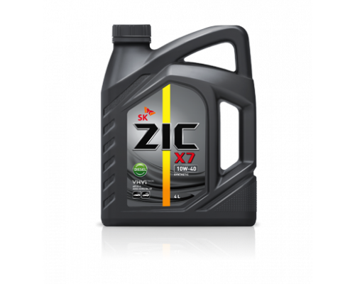 Масло моторное ZIC X7  Дизель 10w40 4 л