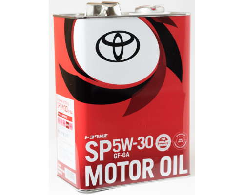 Масло моторное Тойота MOTOR OIL  синтет. 5w30 4л. (SP/GF-6A)  жел./б