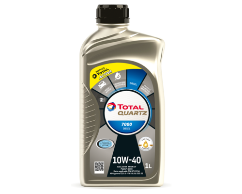 Масло моторное ТОТАЛ 7000  10w40 QUARTZ  п/с  1л