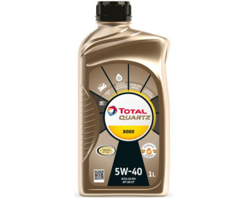 Масло моторное ТОТАЛ 9000  5w40  QUARTZ синт.  1л