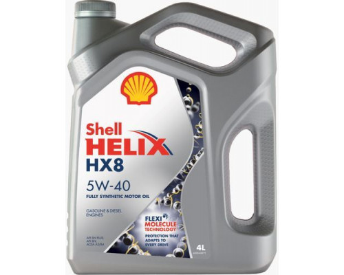 Масло моторное SHELL  Helix  5w40   НХ8 4 л синтетика (Турция)