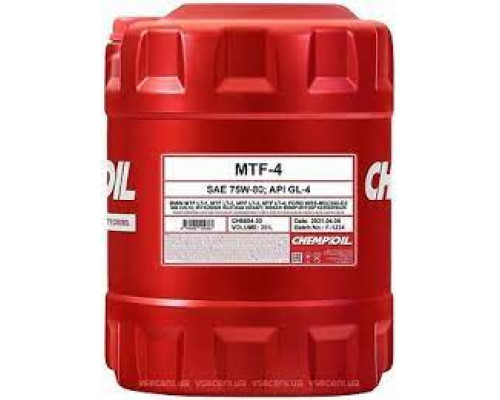 Масло трансмиссионное CHEMPIOIL MTF-4 75w80 GL-4 20 л