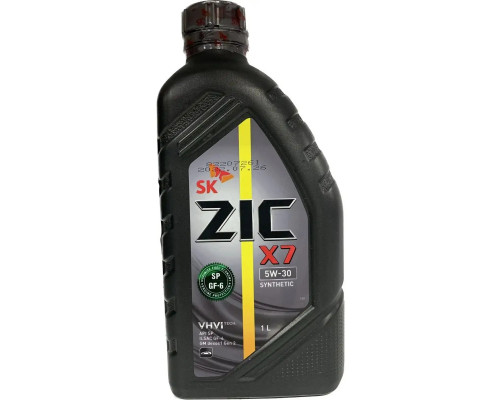 Масло моторное ZIC  Х7  5w30 синтетика 1л.