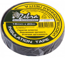 Изолента  15х20 ZEBRA черная