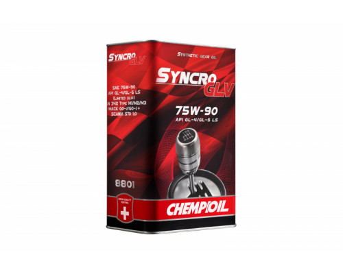 Масло трансмиссионное CHEMPIOIL Syncro GLV 75w90  GL4/GL5 LS  синт. 4л металл
