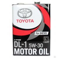 Масло моторное Тойота MOTOR OIL  DL-1 синтет. 5w30 4л. (SN)  жел./б дизель