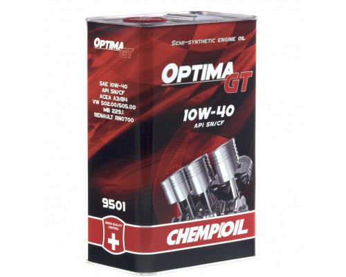 Масло моторное CHEMPIOIL Optima  GT 10w40 п/с 4л   металл. A3/B4