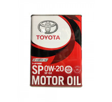 Масло моторное Тойота MOTOR OIL  синтет.  0w20  4л.SP/GF-6A
