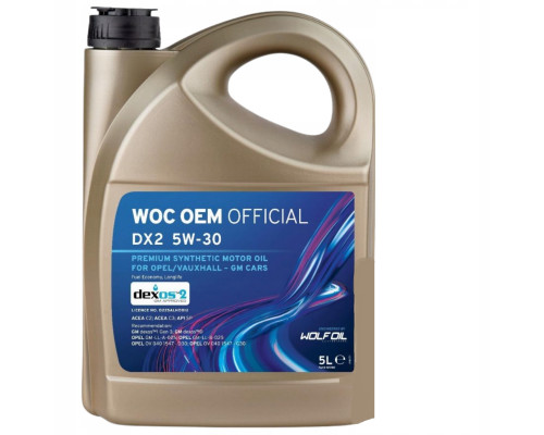 Масло моторное WOC OEM OFFICIAL DX 5W30 5л SP C3