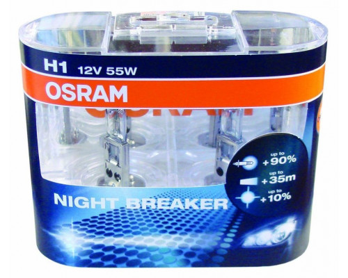 Лампочка "OSRAM"  H1 12в. 55w+110% NIGHN BREAKER